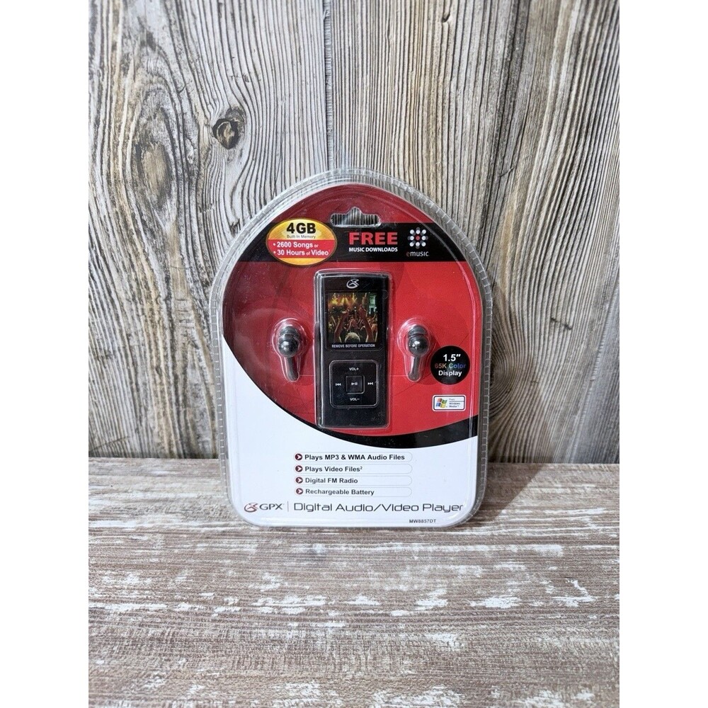 GPX  4GB Video / MP3 Player Digital Audio Media Player - Mw8857dt